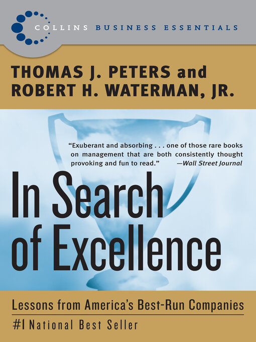 Title details for In Search of Excellence by Thomas J. Peters - Wait list